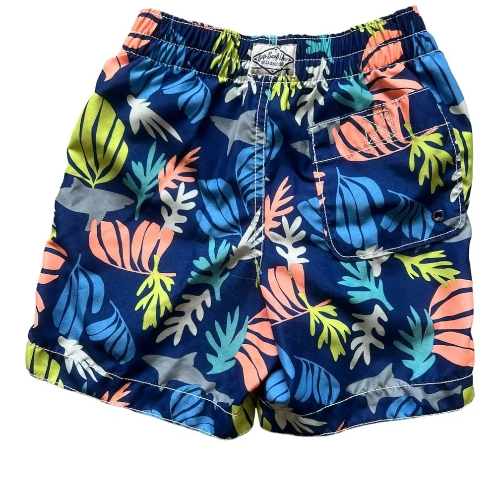 Gap Kids Boy’s Tropical Swim Trunks | size 4